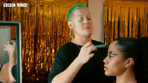 Glow Up Make-Up GIF by BBC Three