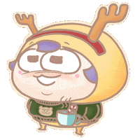 Christmas Coffee Sticker