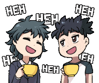 Coffee Laughing Sticker by Jin