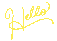 artsy_elaine hello hi typography lettering Sticker