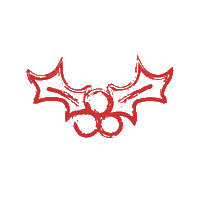 WeAreREDVELVET christmas holly redvelvet marketing agency Sticker