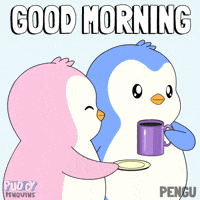 Good Morning Love GIF by Pudgy Penguins
