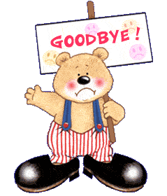 bye bye STICKER