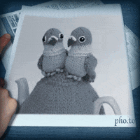 TeaCosyFolk love heart valentines knitting GIF