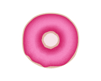 Pink Donut Sticker by Beducated