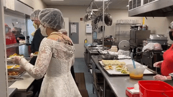 Cleveland Newlyweds Bring Catered Meal to Women's Shelter After Canceling Reception Due to COVID-19