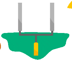 Happy Field Goal Sticker by Eat'n Park