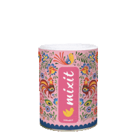 Pink Folk Sticker by Mixit-polska