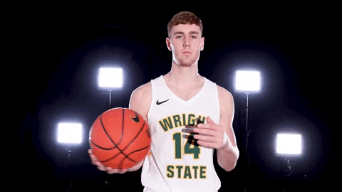 Mens Basketball College GIF by Wright State University Athletics