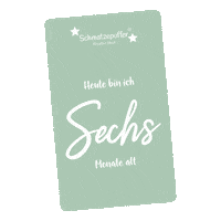Baby Six Months Sticker by schmatzepuffer_kreative_ideen