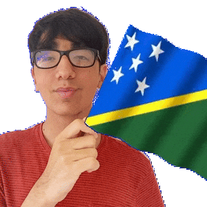 Holding Solomon Islands Sticker