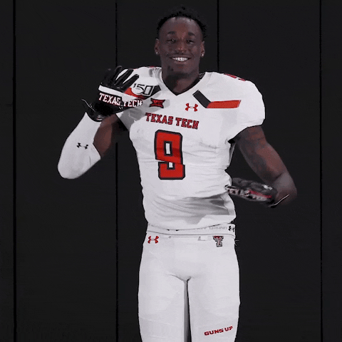 Texas Tech Red Raiders Football Reaction Pack GIF by Texas Tech Football