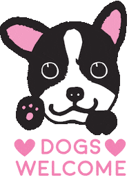 boston terrier wink Sticker by TIBBS & BONES
