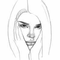 Palezsa art fashion illustration makeup GIF