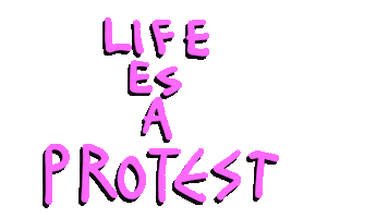 Life Protest Sticker by deladeso