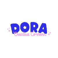 doracreativecorner logo creativity graphic designer brand designer Sticker