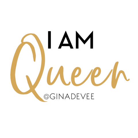 divinelivingbyginadevee queen divine living gina devee audacity to be queen Sticker