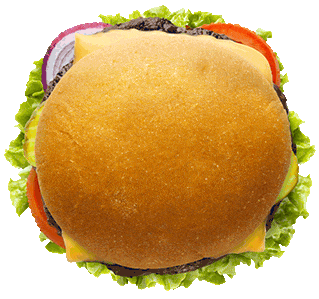 Burger Sticker by Wonder Bread USA