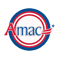 amacforamerica blue red white america Sticker