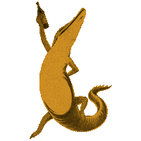 Alligator Crocodile Sticker by Fernet Branca