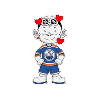 Edmonton Oilers Love Sticker by Zhot