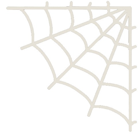 Spider Web Halloween Sticker