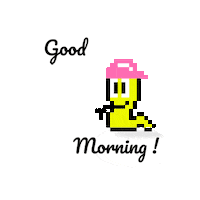 Good Morning Hello Sticker by CryptoWorm