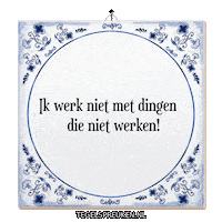Humor Focus Sticker by Tegelspreuken.nl