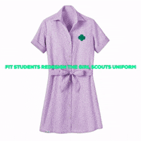 Girl Scouts Uniform GIF by Fashion Institute of Technology