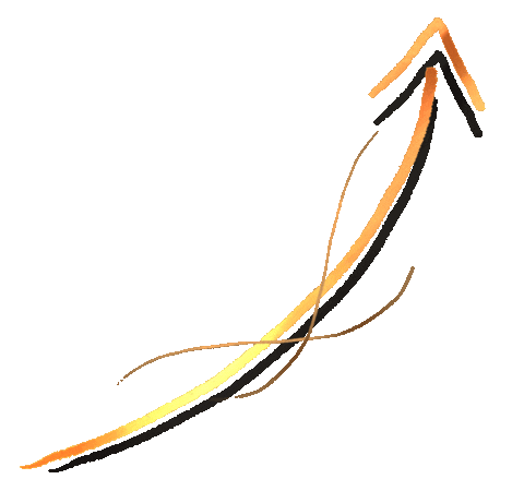 Golden Arrow Art Sticker