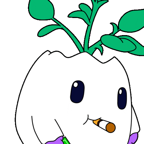 Get This Money Smoking Sticker by Magic Eden