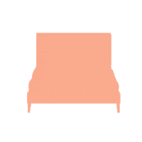 Living Room Bed Sticker by Brosa Design