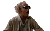 Doc Brown Sticker by Autoscan Herramientas
