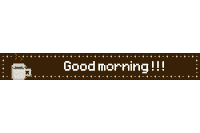 Good Morning Pixel Sticker