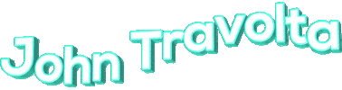 text celebrity wordart john travolta Sticker