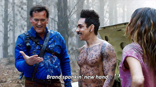 spank season 2 GIF by Ash vs Evil Dead