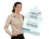 taxatiemakelaardebruin open makelaar te koop huis Sticker