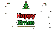 Happy Merry Christmas Sticker by Bonuz