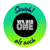We Are One Sticker by Stockanotti