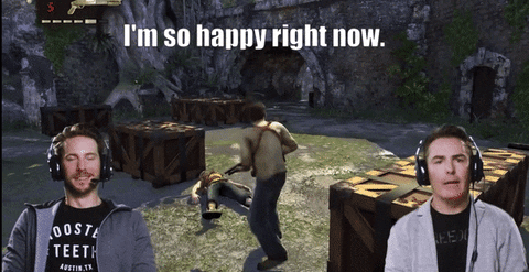 RETROREPLAY giphyupload nolan north uncharted troy baker GIF