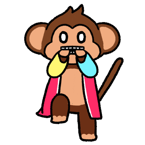 Nervous Line Art Sticker by Chimpers