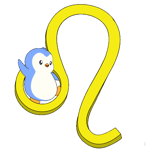 Penguin Sign Sticker by Pudgy Penguins