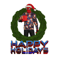 Merry Christmas Sticker by Spider-Man