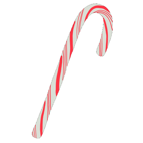 Candy Cane Christmas Sticker