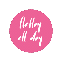 Pink Circle Flat Lay Sticker
