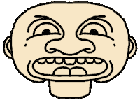 face morphing Sticker by Sculpture