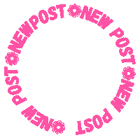 Pink New Post Sticker