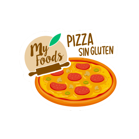 MyFoods giphyupload amor pizza comida Sticker