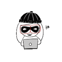 theaasthasaxena laugh hacker hack shady Sticker