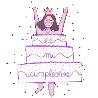 Elunicornioquedibuja birthday cumpleanos elunicornioquedibuja Sticker